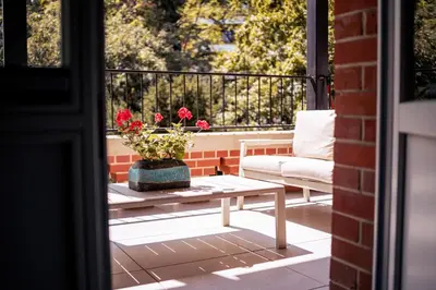 Balkon lub taras w obiekcie Brick Castle - Apartament Ulrich