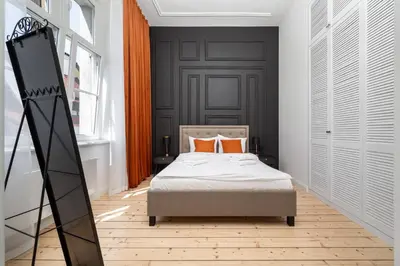 Łóżko lub łóżka w pokoju w obiekcie Apartament Malarska 50m od Rynku