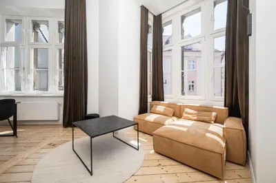 Część wypoczynkowa w obiekcie Apartament Malarska 50m od Rynku