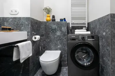 Łazienka w obiekcie apartamenty-wroc Księcia Witolda by the River