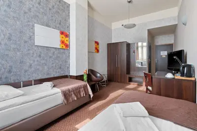 Telewizja i/lub zestaw kina domowego w obiekcie Hotel Diament Economy Gliwice