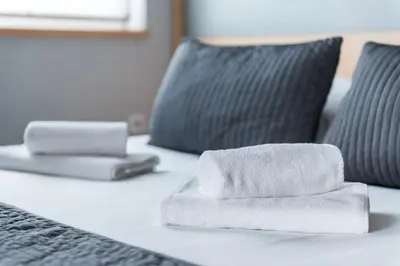 Łóżko lub łóżka w pokoju w obiekcie Weiser Hotel