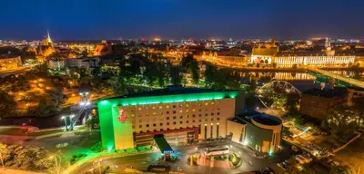 Widok na miasto Wrocław z tego hotelu