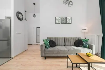 Część wypoczynkowa w obiekcie Exclusive Apartment Kajdasza Wroclaw by Noclegi Renters