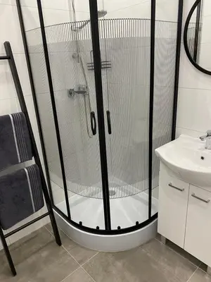 Łazienka w obiekcie Nowoczesny Apartament w Dzierżoniowie - parter - balkon - pokój + sypialnia