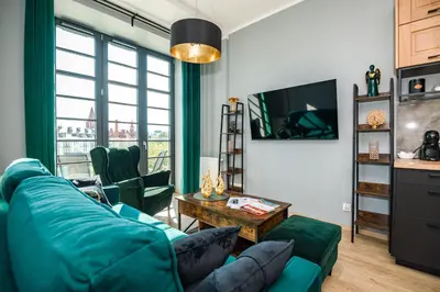 Telewizja i/lub zestaw kina domowego w obiekcie Rezydencja Wrocław Centrum