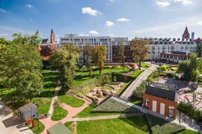 Ogród w obiekcie Rezydencja Wrocław Centrum