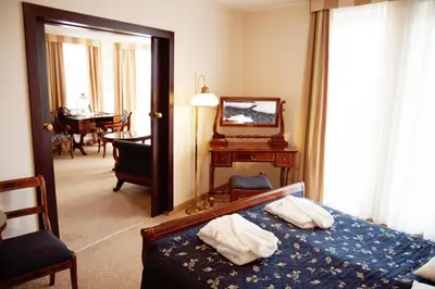Łóżko lub łóżka w pokoju w obiekcie Qubus Hotel Wrocław