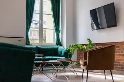 Telewizja i/lub zestaw kina domowego w obiekcie Hotel Dikul Market Square Wroclaw
