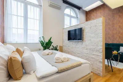Telewizja i/lub zestaw kina domowego w obiekcie Hotel Dikul Market Square Wroclaw