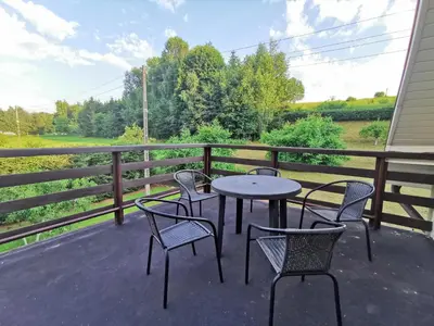 Balkon lub taras w obiekcie Noclegi przy Wiadukcie - Apartamenty