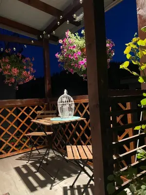 Balkon lub taras w obiekcie Pod Dębem