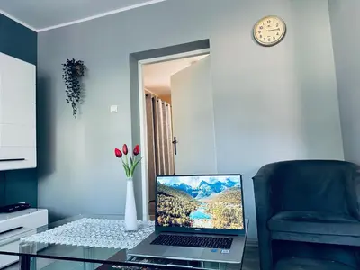 Telewizja i/lub zestaw kina domowego w obiekcie Pod Dębem