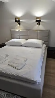 Łóżko lub łóżka w pokoju w obiekcie Motel Za Miedzą