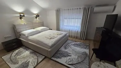 Łóżko lub łóżka w pokoju w obiekcie Motel Za Miedzą
