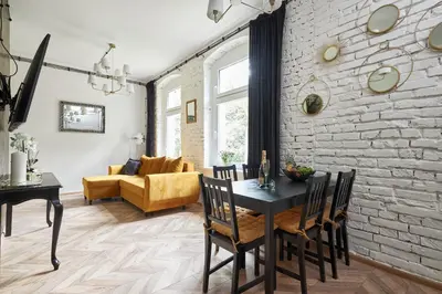 Część wypoczynkowa w obiekcie Art Apartment Grzmiąca