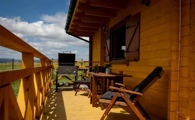 Balkon lub taras w obiekcie Domki pod Czarną Górą