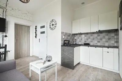 Kuchnia lub aneks kuchenny w obiekcie Loft Apartment Grzmiąca