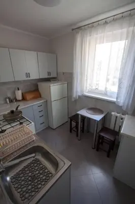 Kuchnia lub aneks kuchenny w obiekcie Mieszkanie w sercu Sudetów