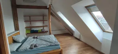 Łóżko lub łóżka w pokoju w obiekcie Apartament Gliwice Centrum
