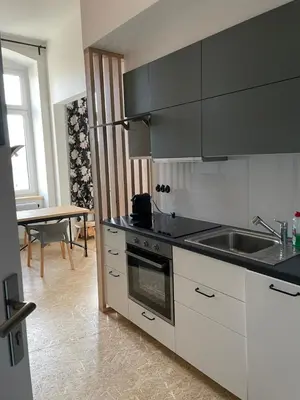 Kuchnia lub aneks kuchenny w obiekcie W historycznym sercu Wrocławia