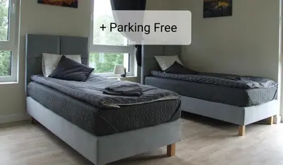 Część wypoczynkowa w obiekcie White Room Wrocław przy Wyspie Opatowickiej