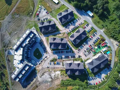 Widok z lotu ptaka na obiekt Apartament Czarna Góra Livigno
