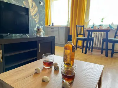 Telewizja i/lub zestaw kina domowego w obiekcie Apartament Stara Latarnia