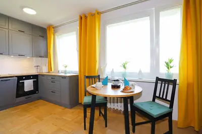 Kuchnia lub aneks kuchenny w obiekcie Apartament Stara Latarnia