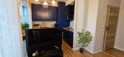 Kuchnia lub aneks kuchenny w obiekcie apartament Legnicka 33 Wrocław