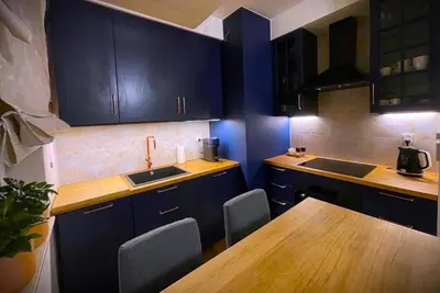 Kuchnia lub aneks kuchenny w obiekcie apartament Legnicka 33 Wrocław