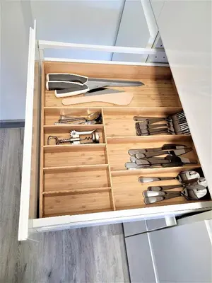 Kuchnia lub aneks kuchenny w obiekcie Apartament z balkonem Gliwice Mewy