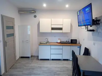 Kuchnia lub aneks kuchenny w obiekcie Apartament Po schodkach