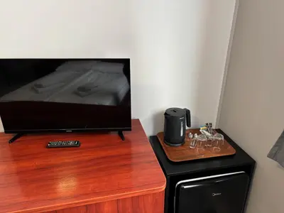 Telewizja i/lub zestaw kina domowego w obiekcie Hotel Ava