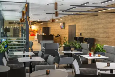 Część wypoczynkowa w obiekcie Aparthotel Apartamenty Czarna Góra 410