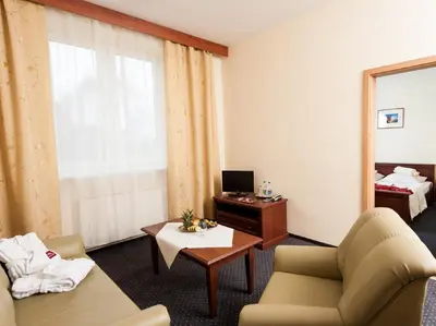 Telewizja i/lub zestaw kina domowego w obiekcie Hotel Arkadia