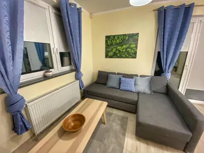 Część wypoczynkowa w obiekcie Apartamenty Eksploris II