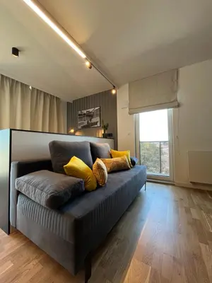 Część wypoczynkowa w obiekcie Halo Apartments Check in 24h Privat Parking