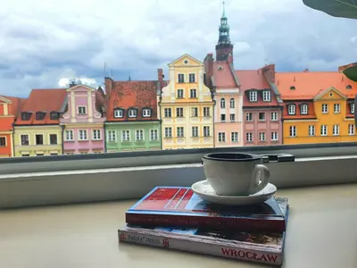 Widok na miasto Wrocław z tego apartamentu