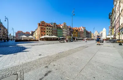 Widok na miasto Wrocław z tego apartamentu
