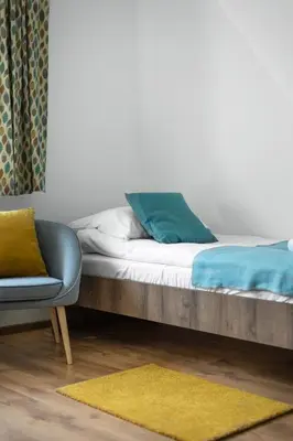 Łóżko lub łóżka w pokoju w obiekcie Apartament CALLUNA