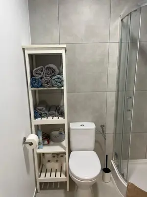 Łazienka w obiekcie Uroczy apartament w kurorcie