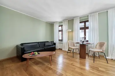 Część wypoczynkowa w obiekcie Heart of Wroclaw Uniwersytecka by Noclegi Renters