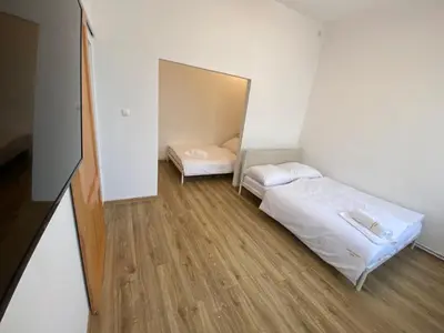 Łóżko lub łóżka w pokoju w obiekcie Apartament F21B Deluxe w Bielawie Góry Sowie