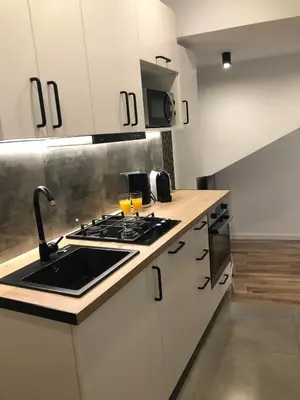 Kuchnia lub aneks kuchenny w obiekcie Apartament Główna 21