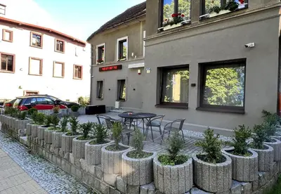 Budynek, w którym mieści się pensjonat