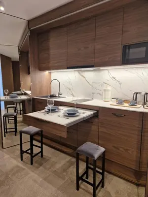 Kuchnia lub aneks kuchenny w obiekcie Brossa Apartments, 24h self check in, Klima, AirCond