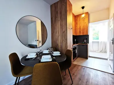 Kuchnia lub aneks kuchenny w obiekcie PODWALE Apartment - Self Check-In 24h