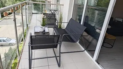 Balkon lub taras w obiekcie Apartament Ski&Bike Czarna Góra, Sienna