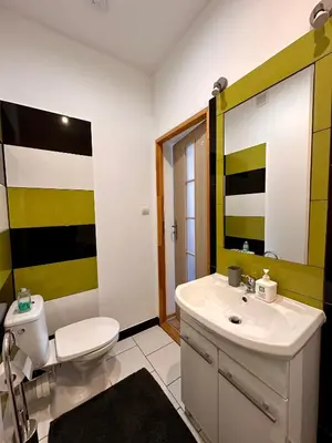 Łazienka w obiekcie Słoneczny apartament blisko jeziora i gór